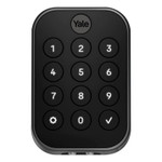 Yale Pro 2 Key Free Pushbutton Keypad Lock with Wi-Fi, Black Suede